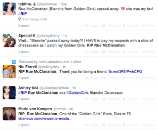 Illustration for article titled No, Rue McClanahan From The Golden Girls Did Not Die This Week